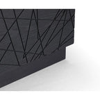 Kenda Modern Black Oak Square Coffee Table With Storage
